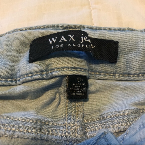 3/20$ WAX Jeans - Blue Distressed Skinny Jeans - Picture 3 of 7